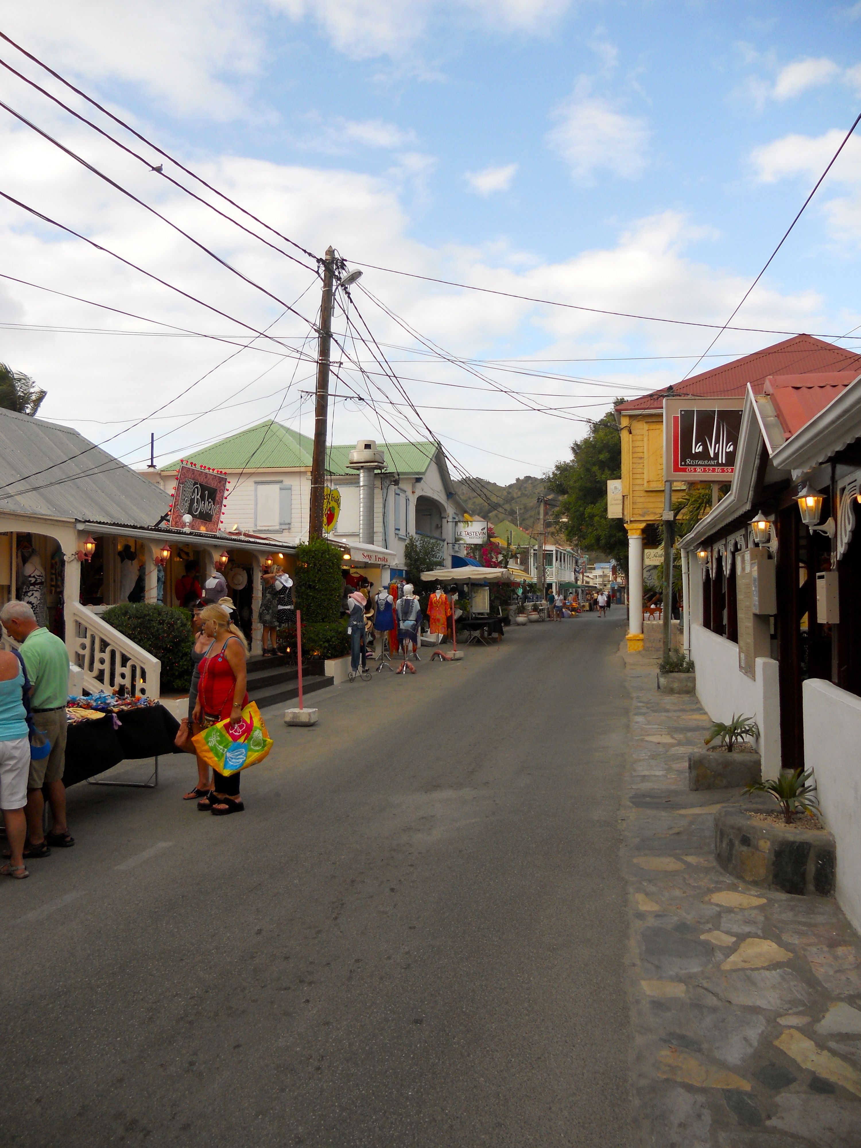 The town of Grand Case, Saint Martin. My own photo.