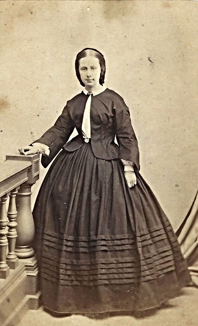 Mary Adelaide Gunnison, Allen School Student (CDV by James Wallace Black, 173 Washington Street, Boston)