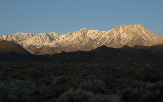 Daybreak on the eastern Sierra