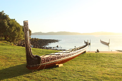 Maori Waka at Waitangi