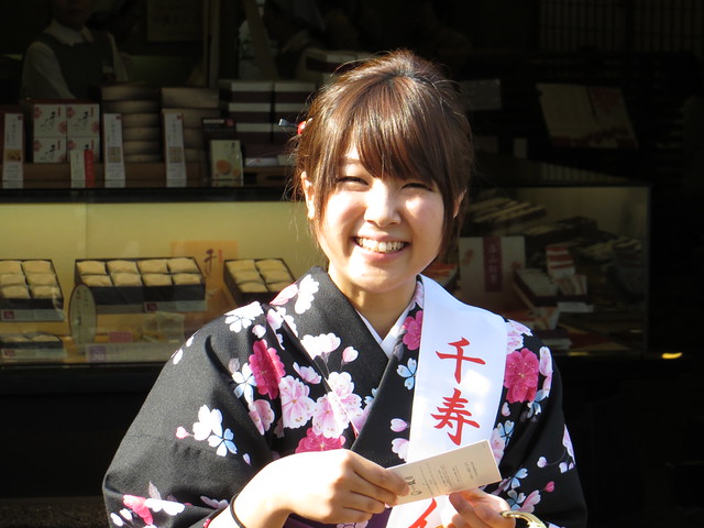 Smile Kimono Girl - Arashiyama, Kyoto