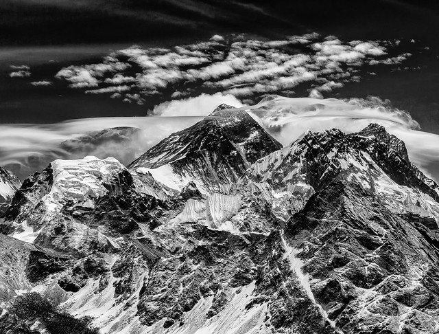 Mt. Everest (8,848 m / 29,029 ft) from Gokyo Ri