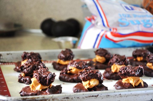 Chocolate Peanut Butter Pretzel Cookies