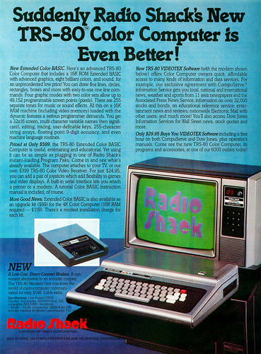 TRS-80 Color Computer ad, 1981 | Tom Simpson | Flickr