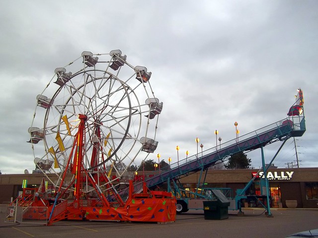 Ferris Wheel And Super Slide.