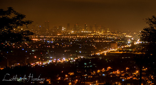 panorama skyline manila ph philippinen taytay calabarzon nachtszene