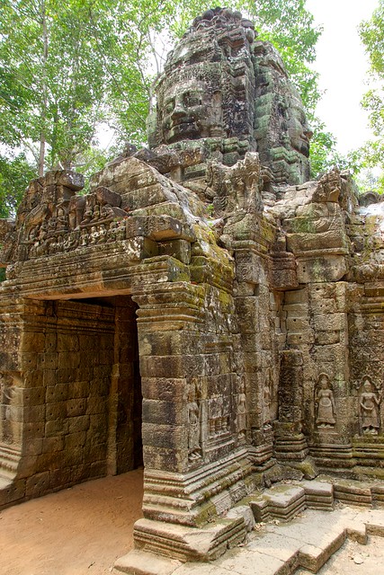 West gate of Ta Som temple near Siem Reap, Cambodia
