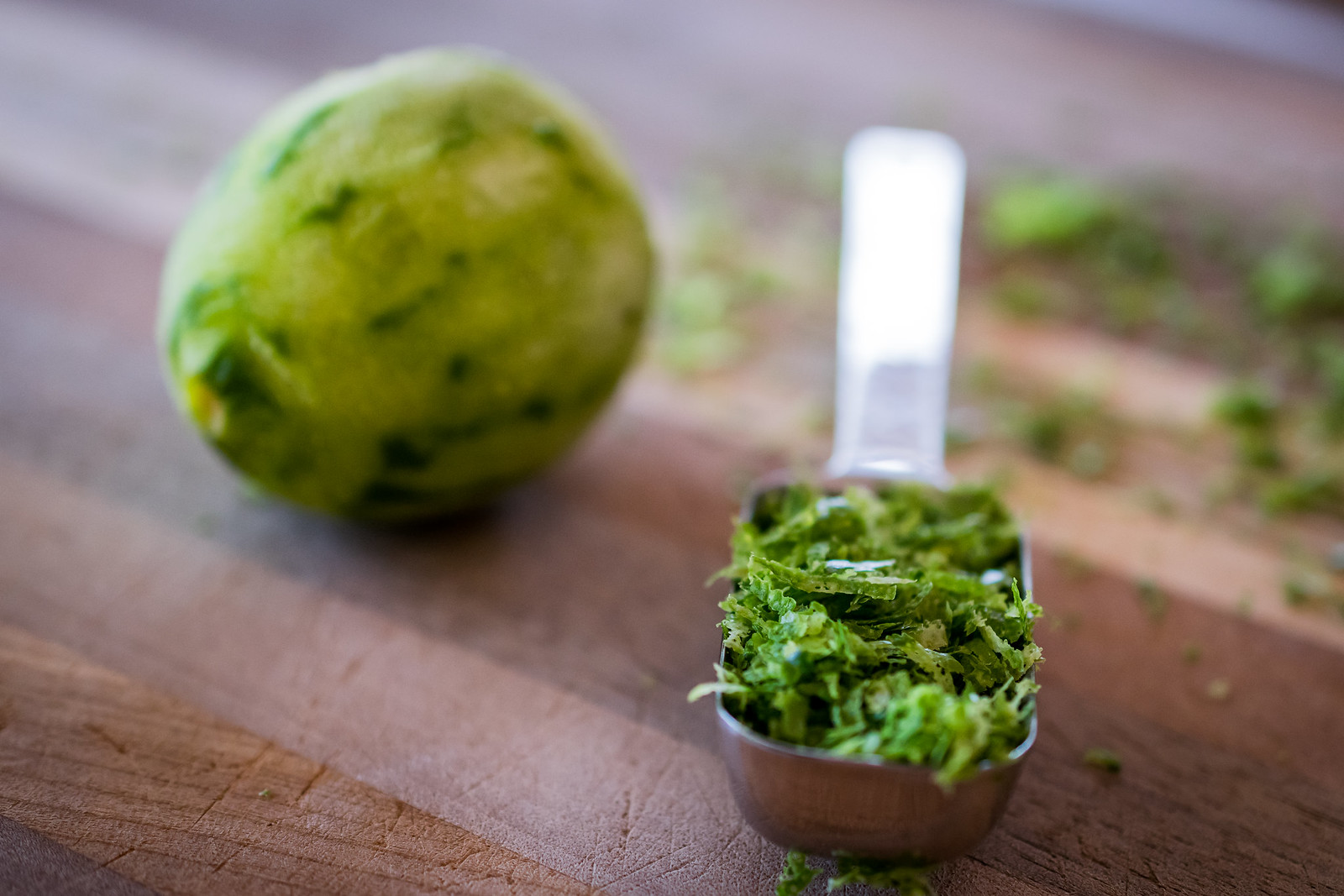 finely grated lime zest