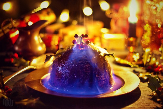 Flaming Christmas Pudding