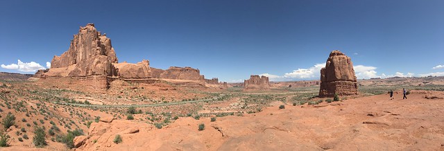 Panoramic view in Arches National Park