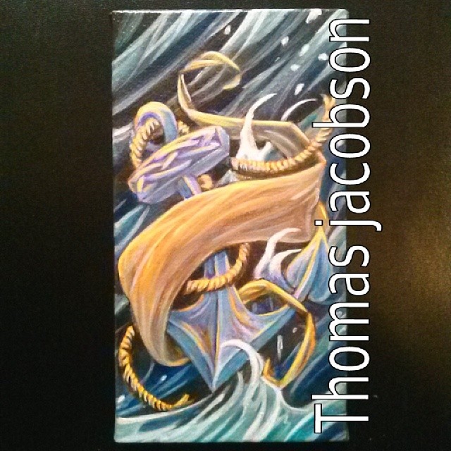 #anchor #painting #thomasjacobson #acrylicpaint #doodles
