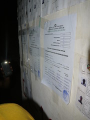 Checking Voting Results at a Polling Station in Bissau on Election Night