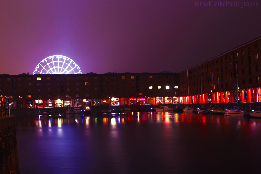 Liverpool Docks at night