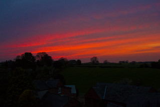 Sunset over Somerby