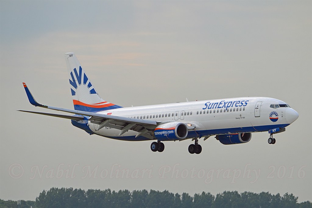 SunExpress TC-SNY Boeing 737-8K5 Winglets cn/27981-7 @ Buitenveldertbaan EHAM / AMS 07-06-2016