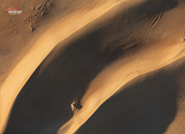 Aerial Photography over UAE Sand Dunes
