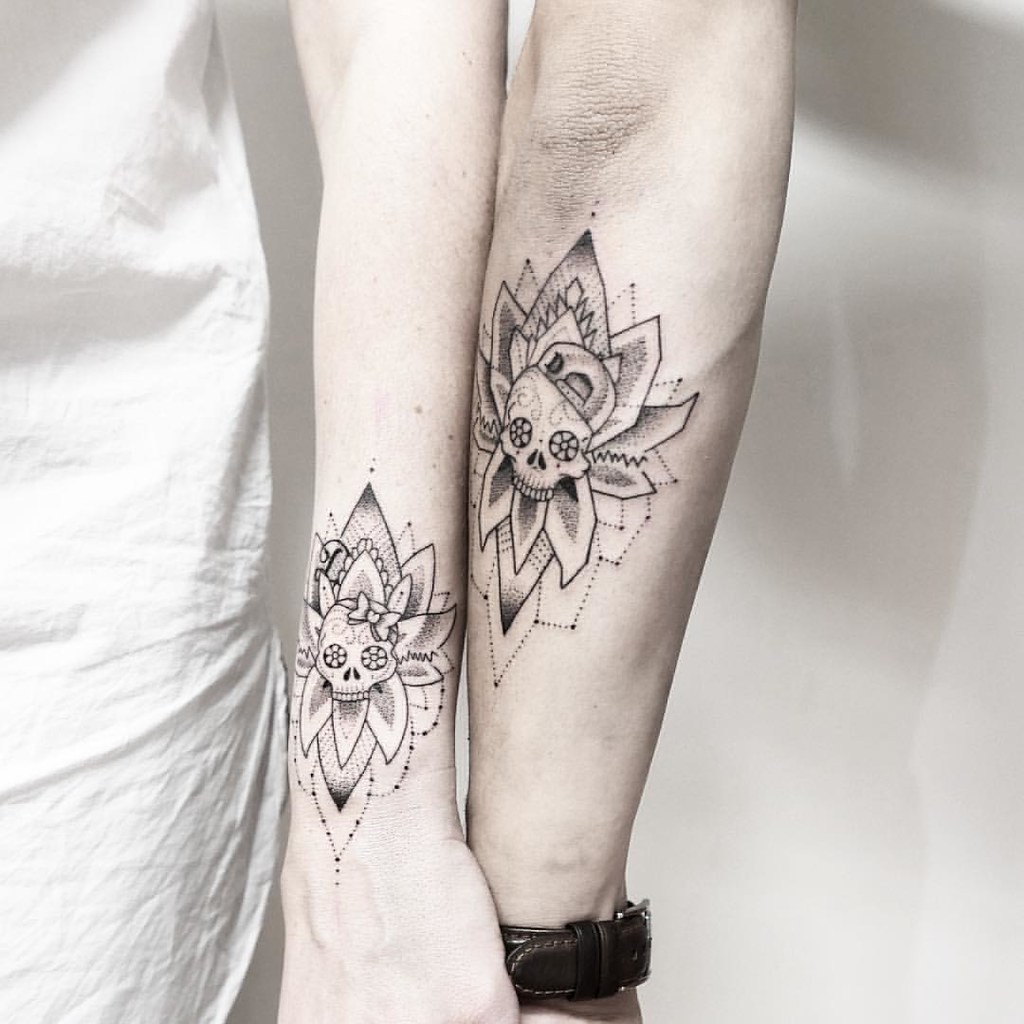 Mr & Mrs] Thanks Mylène et Angel ! #tattoo #linework #art… | Flickr