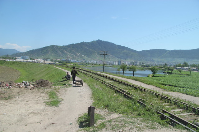Railway near Songbong North Korea