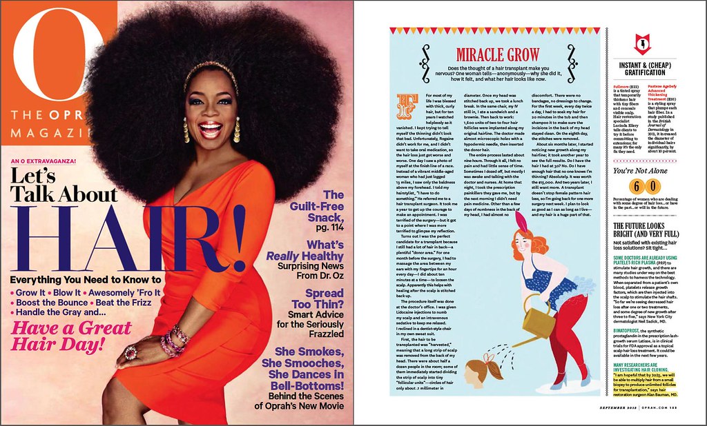 Oprah Magazine September 2013 - Hair Loss / Hair Regrowth … | Flickr