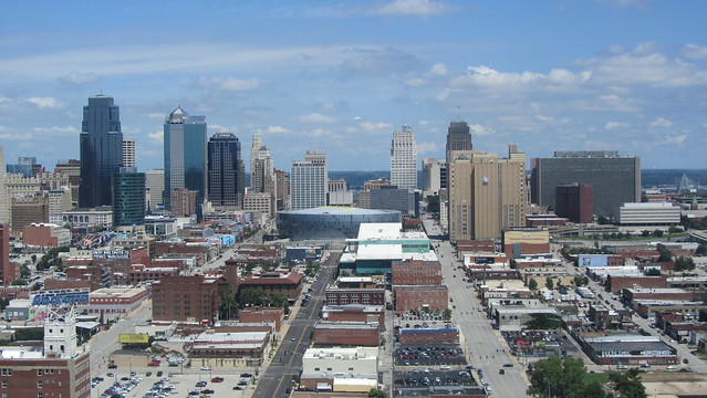 View of downtown Kansas City from the Sheraton Hotel