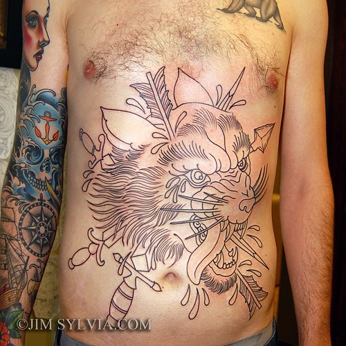 fun wounded wolf head. | by L-God