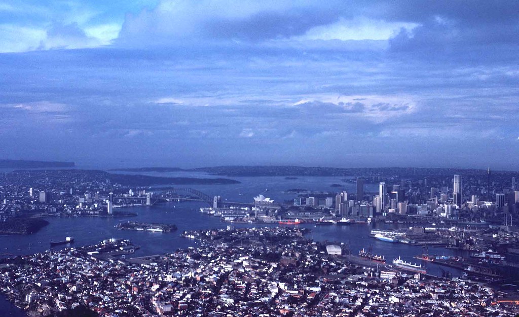 Sydney Harbour after completion of the Opera House