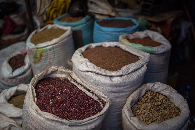 cereals to the market in harar