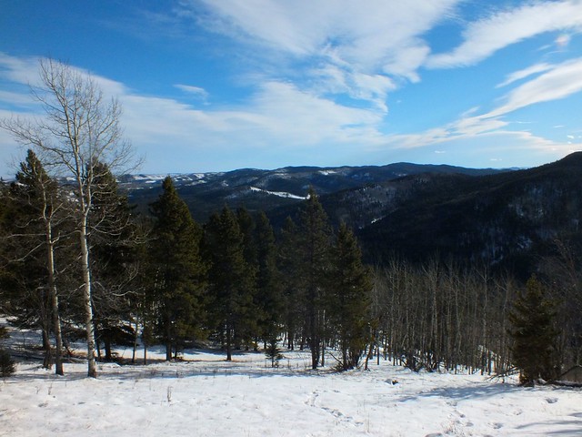 Mt McNabb Summit Snowshoe - View of foothills on descent from summit