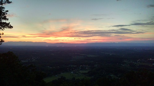 burkemont mountain salem sunset north carolina clouds