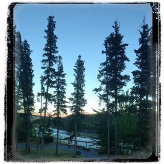 Sunset at the Denali Princess Wilderness Lodge