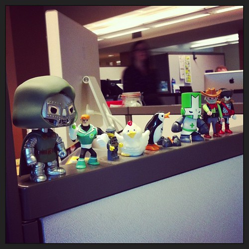The get-along gang next to my desk at work!