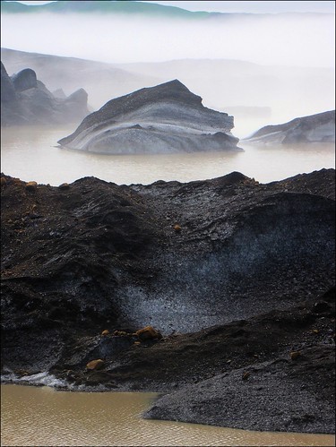 mist ice water fog iceland glacier nebbia acqua ghiaccio ghiacciaio austurland svínafell