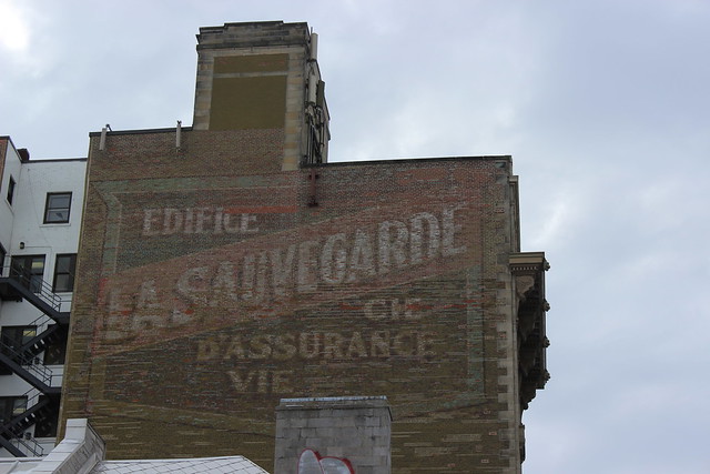 Old Insurance Sign in Montreal