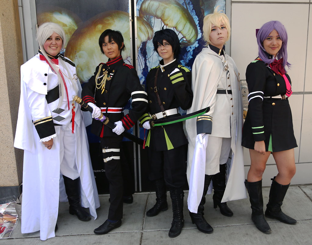 Characters from the anime Owari no Seraph (終わりのセラフ)