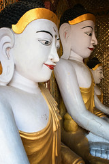 Buddha statues at Shwesandaw Pagoda