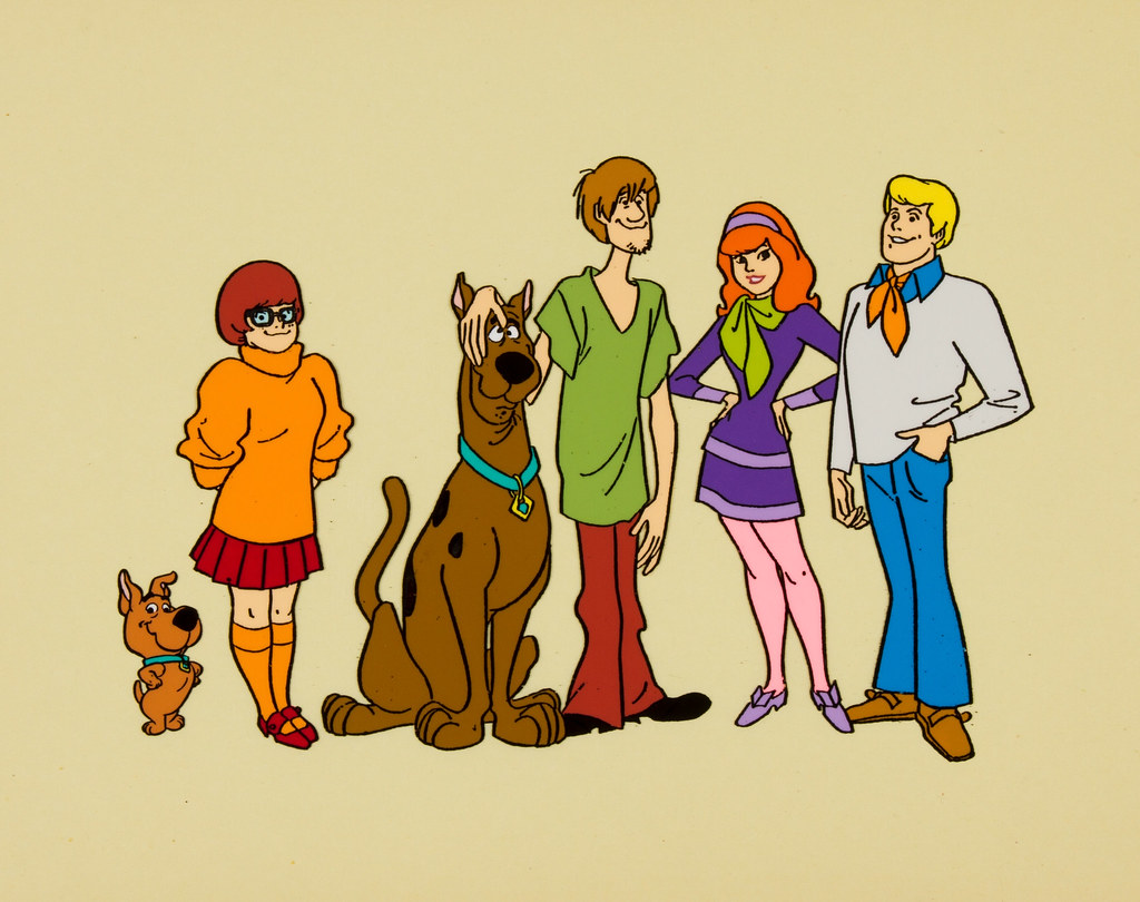 cartoon, animation, scoobydoo, velmadinkley, daphneblake, scrappydoo, hanna...