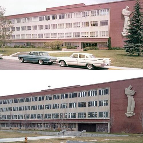 A bit of then/now of Holland Library for #ThrowbackThursday. Would you like to see more @WSUPullman before/after photos? #TBT #WSU #GoCougs