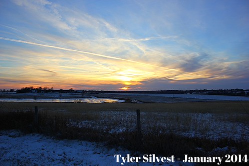 Winter Sunset over a Snowy Frozen Pond in South Johnson County, KS 1-7-14 by KansasScanner, Winter Sunset over a Snowy Frozen Pond in South Johnson County, KS
Picture Taken on Lone Elm Road Ju
