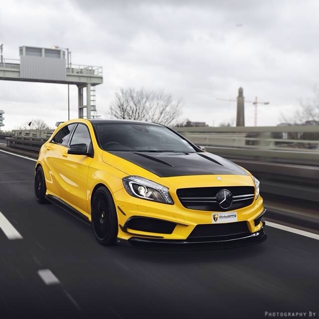 Another teaser from our shoot with @nwvt, full photos and release to follow #amg #a45 #mulgari #yellow