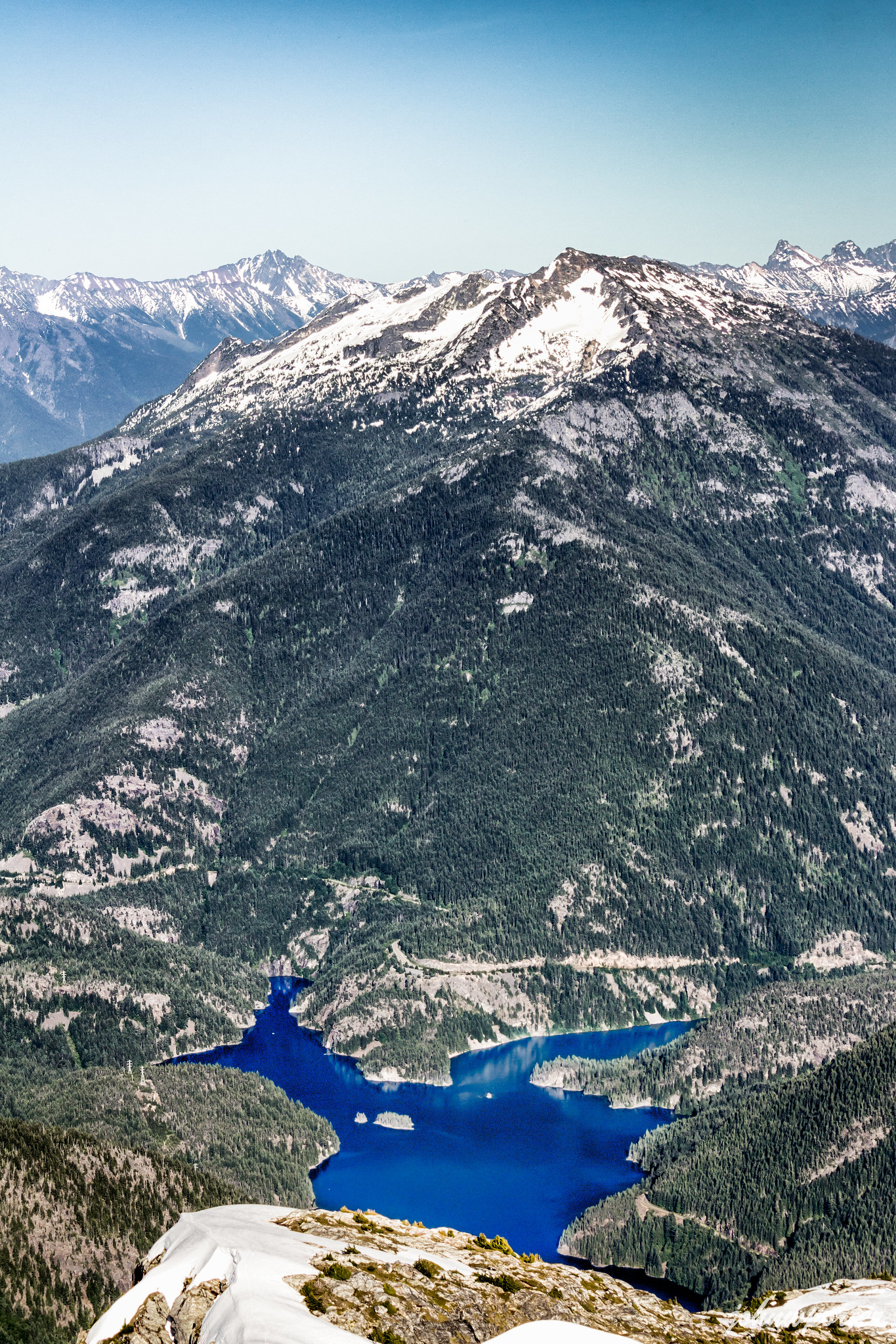 Diablo Lake with Ruby Mountain