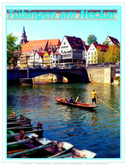 Tübingen am Neckar - punting tour for sightseeing