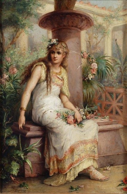 coomans, diana - Classical Maiden in an Italian Garden | Flickr