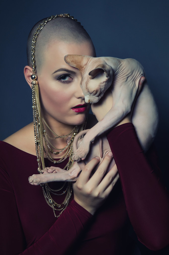 Bald Love | Model: Nadine Elvira Rianne & Smeagol. Make-up: … | Flickr