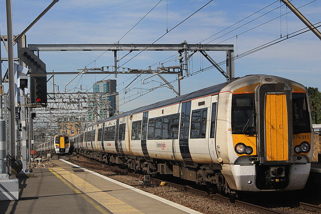 Stansted Express: Greater Anglia 379011 - Bethnal Green