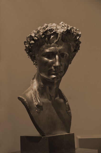 Romeinse keizer, Gratianus     --Duotone Sepia--