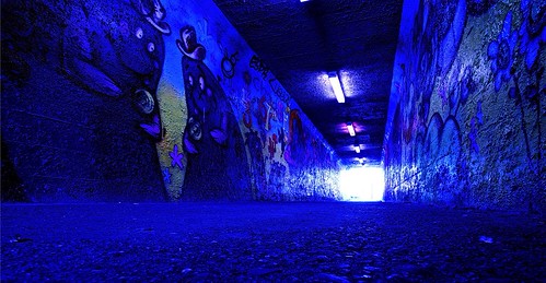 blue color colour pov perspective ground tunnel pointofview graffitti hastingspark