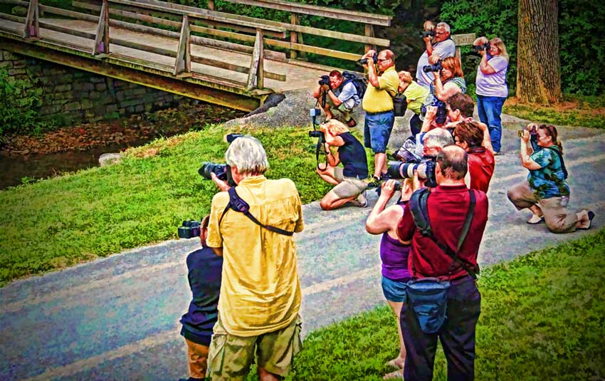 Antietam Photographic Society Photographers at Renfrew Park, Waynesboro PA