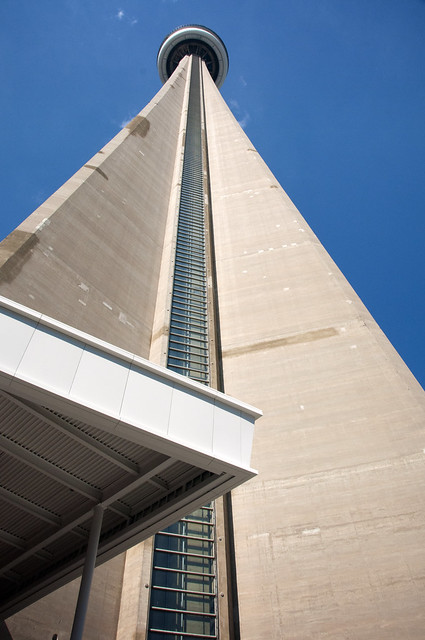 CN Tower from below, Toronto, Canada