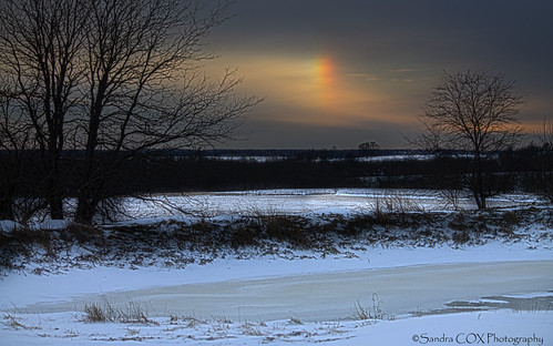 Sundog by S_Cox, Sundog over frozen field