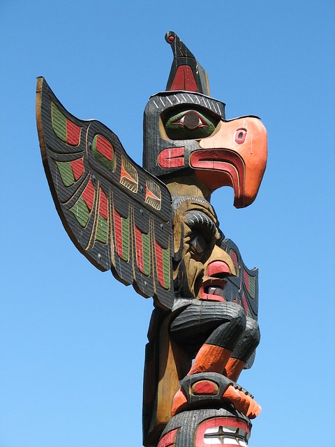 Kwakwaka'wakw Totem Pole, Victoria, BC